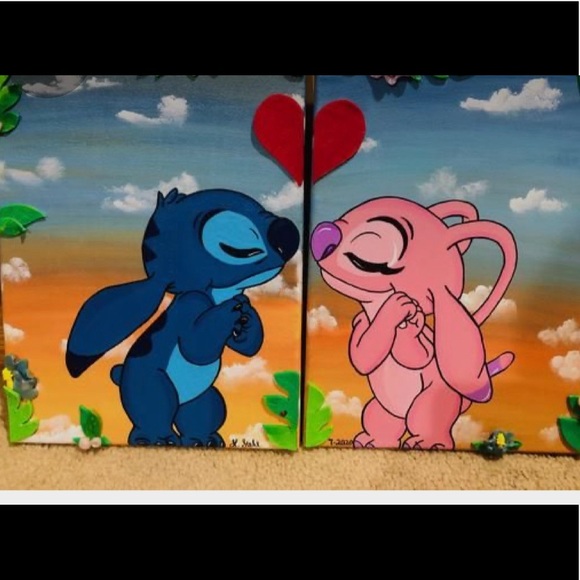 2 Pre Drawn Outline Canvas - Picture 1 of 1